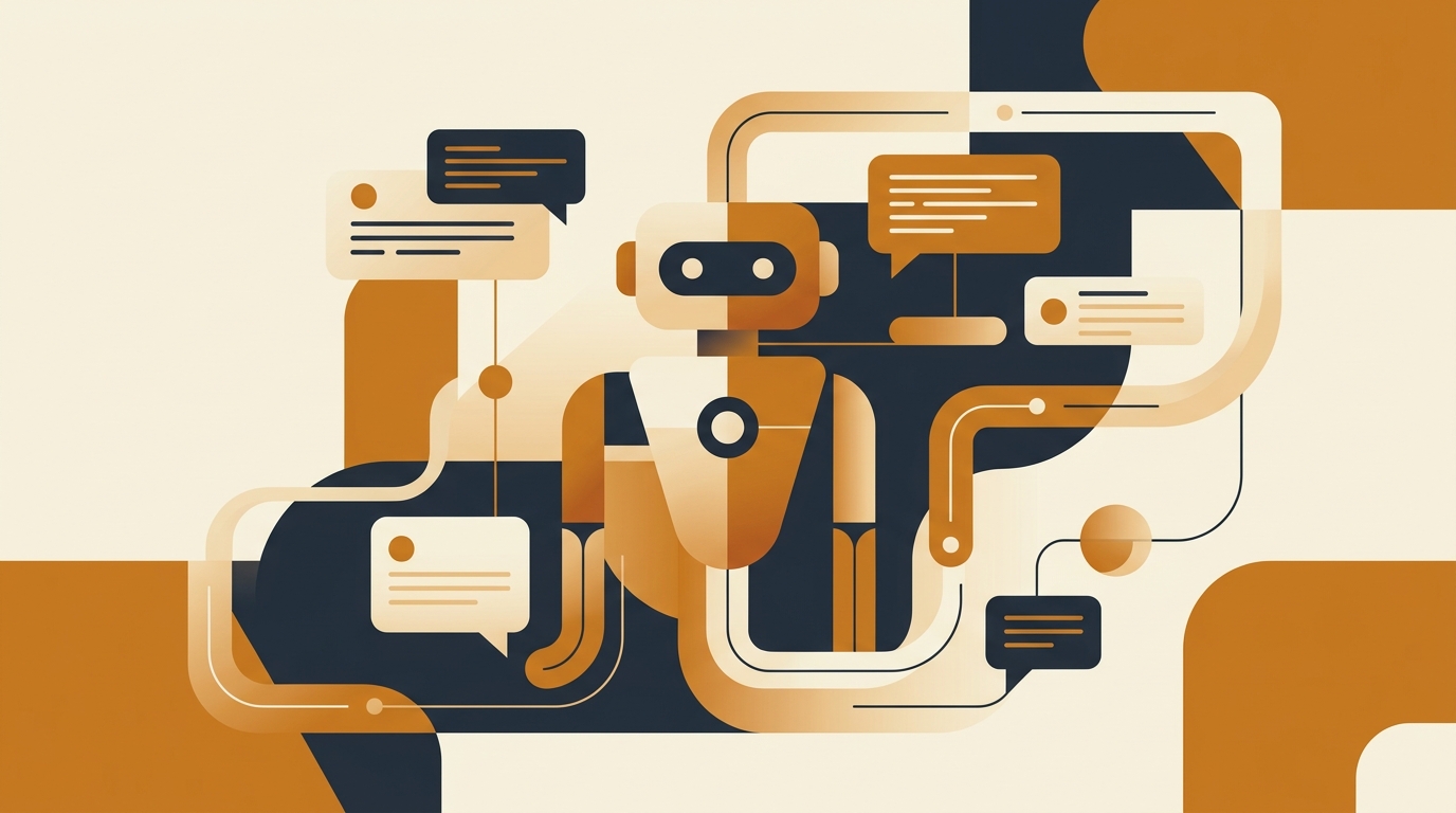 Chatbot Customer Care: La Guida Definitiva per non Far Scappare i Tuoi Clienti — illustrazione su chatbot customer care