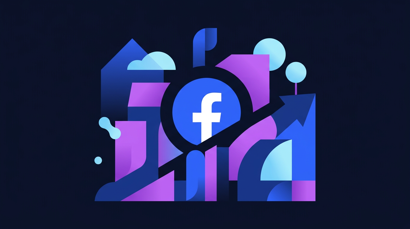 Pubblicità Facebook per agenzie immobiliari: prezzi e guida al ROI — illustrazione su facebook per agenzie immobiliari